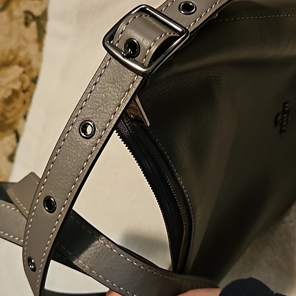 Coach Grey Leather Crossbody Bag - Picture 7 of 9
